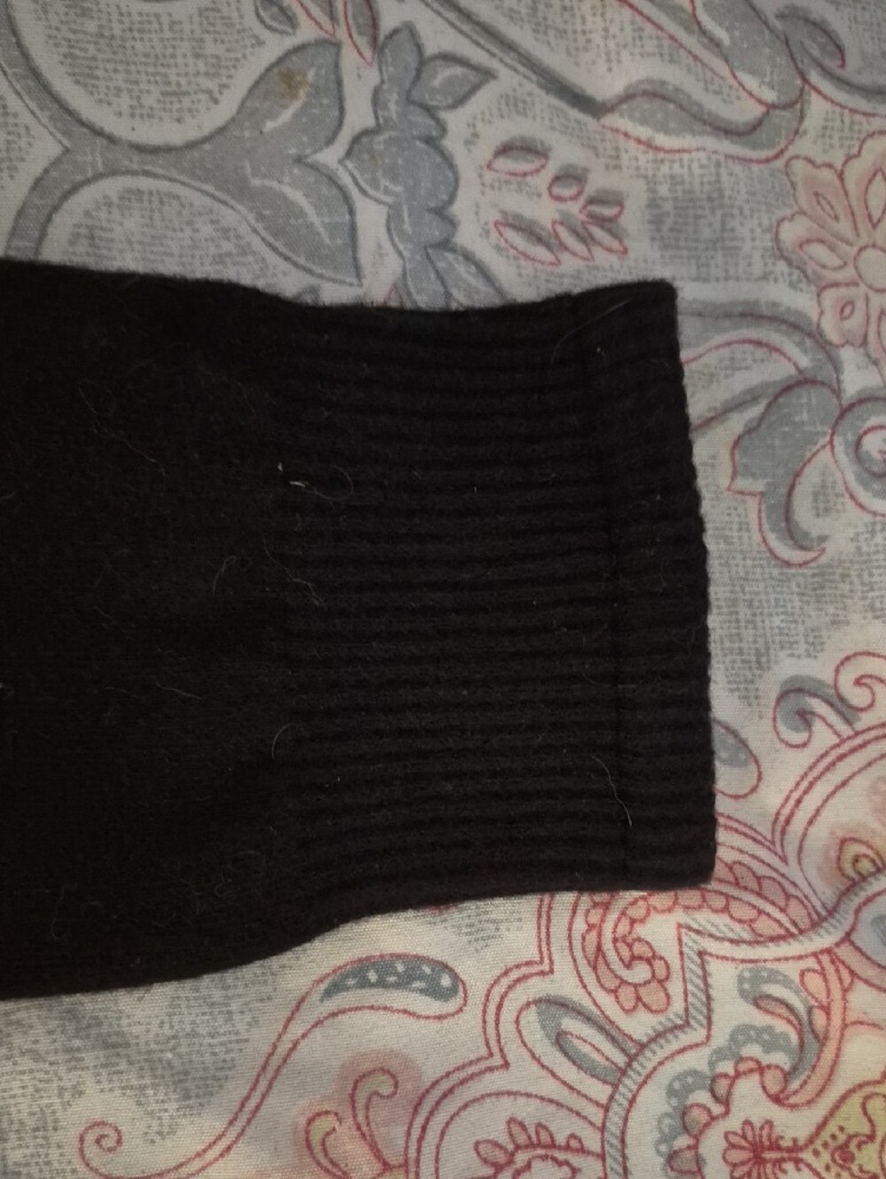 Black Over-the-Knee Chunky Heel Boot - Picture 5 of 8